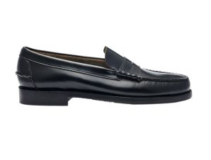 Sebago® ανδρικά penny loafers δερμάτινα “Classic Dan ” – L7000300-902W – Μαύρο